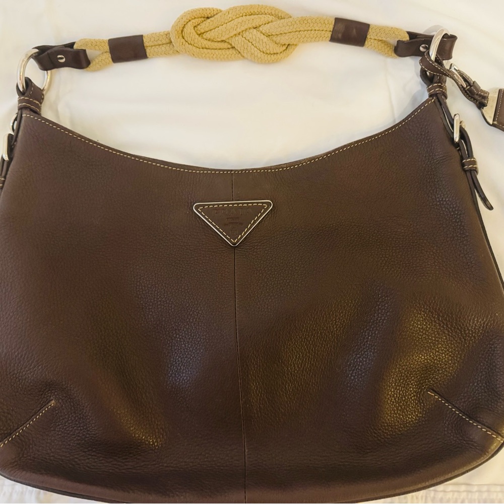 Prada Brown Leather Hobo Bag - Picture 2 of 7